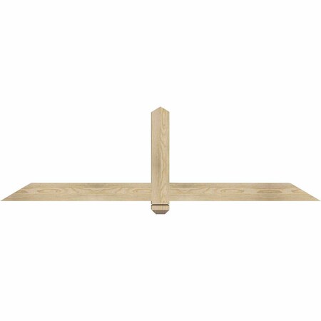 Ekena Millwork Eugene Rough Sawn Timber Gable Bracket, Douglas Fir, 72"W x 21"H x 4"D x 4"F, 7/12 Pitch GBW072X21X0404EUG00RDF
